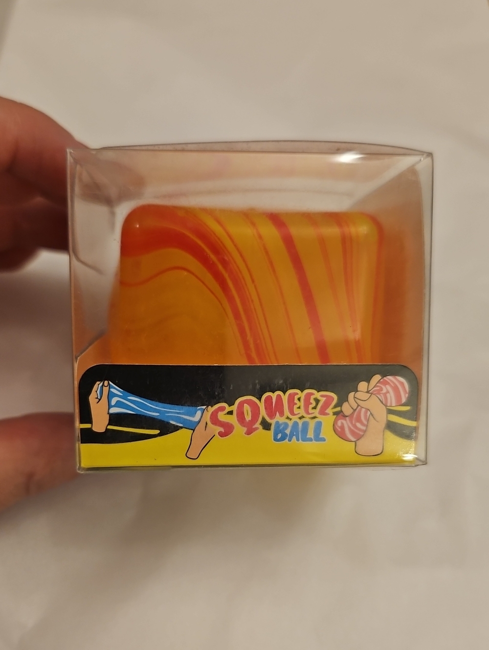 NEW! Squeez Ball Stress Relief Squeeze Ball in Orange & Yellow NWT